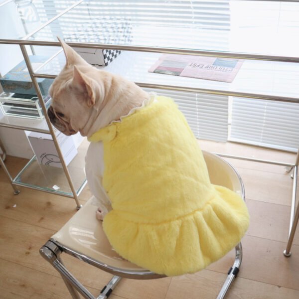 Dog Clothes Pet Autumn And Winter Warm Rabbit Fur Princess Skirt - Image 8