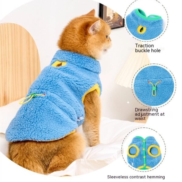 Pet Cat Winter Warm Vest - Image 8