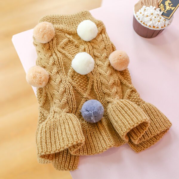 Pet Warm Warm Skirt Princess Ball Ball Woolen Skirt - Image 3