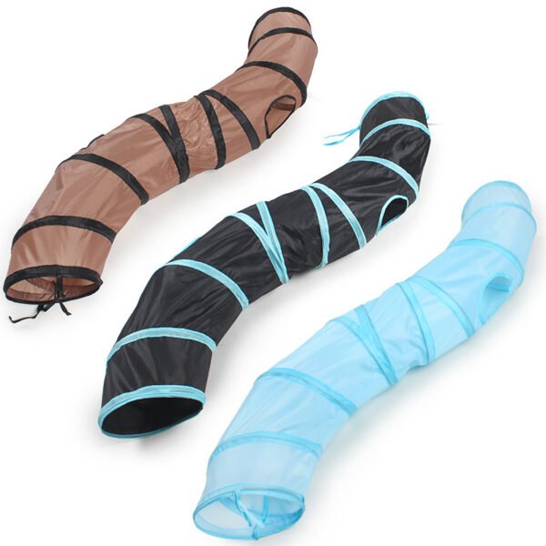 Pet Cat Bending S-shaped Collapsible Tunnel Toys - Image 3
