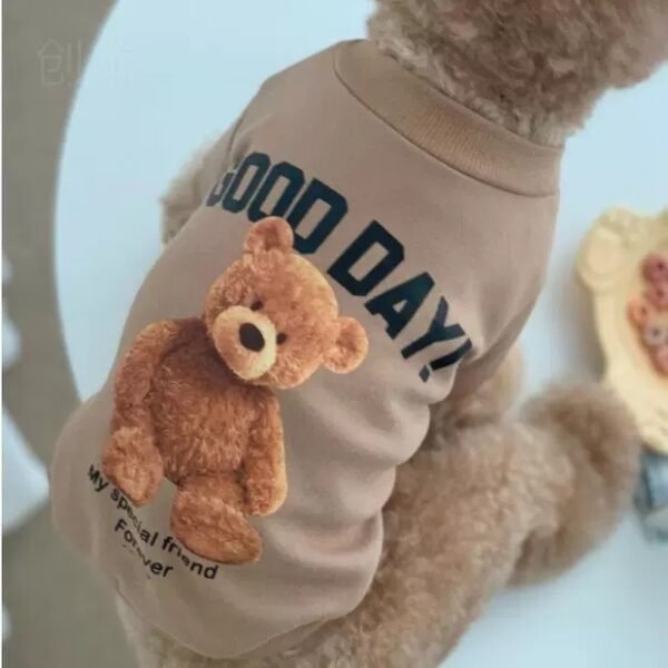Winter Teddy Bear Cat Dog Pet Clothing - Image 2
