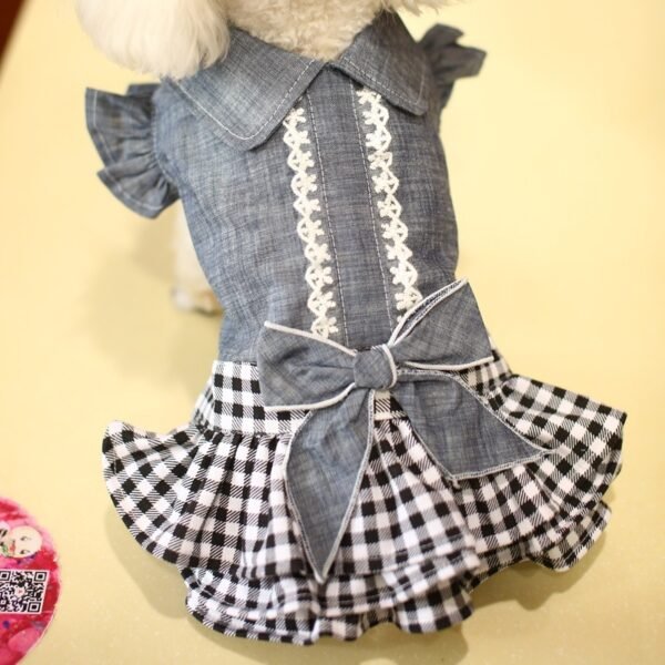 Pet Clothes Princess Dress Bow Skirt Teddy Dress - Image 2