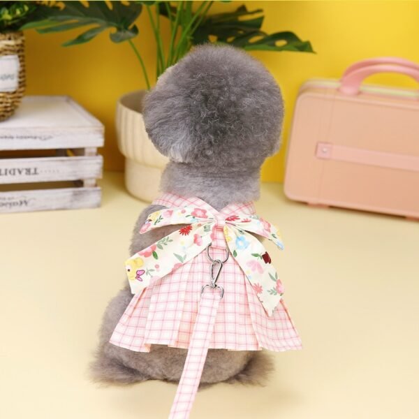 Plaid Patchwork Corset Pet Princess Dress - Image 6