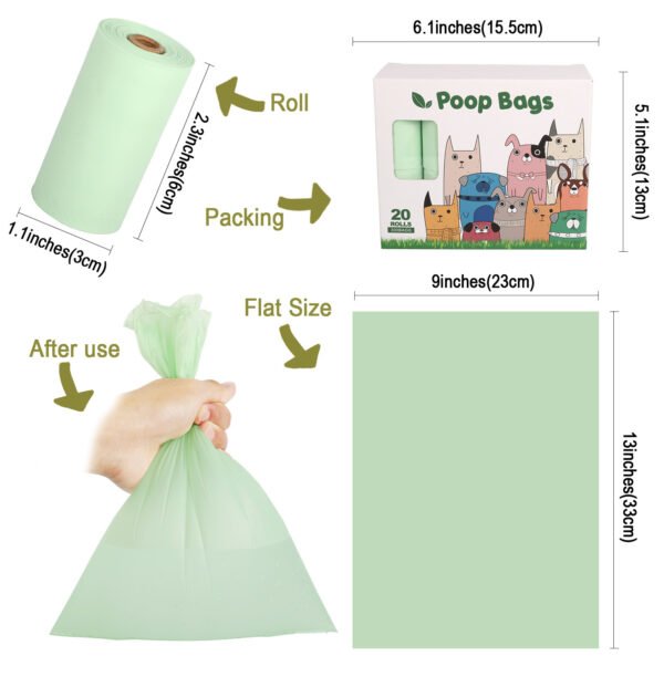 Biodegradable Compost Poop Picking Bag Dog Poop Bag Pet Supplies - Image 5