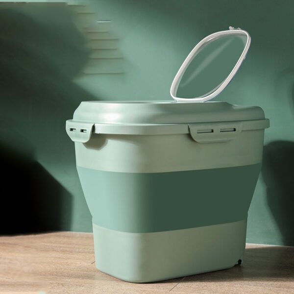 Food Storage Bucket Large Capacity Cat Food Pet Dog Food Sealed Bucket Moistureproof Cat Dog Supplies - Image 5