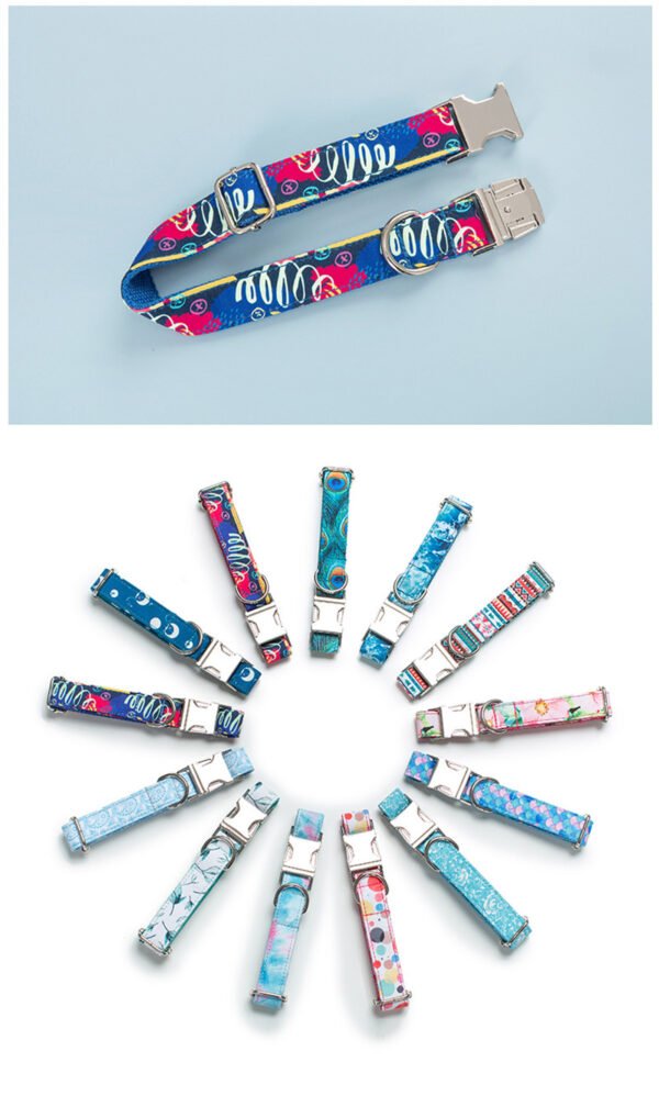 Dog Collar Pet Leash Dog Bow Set Dog Collar Pet Leash Dog Bow Set - Image 4