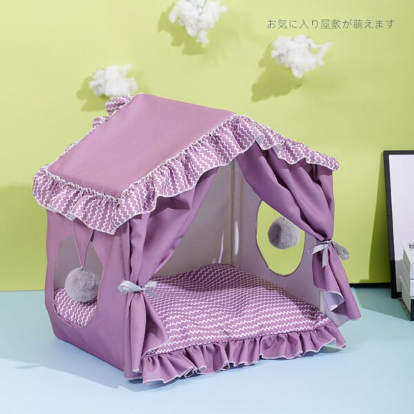 Summer Cat Litter Four Seasons General Cat Villa Cat Tent Litter Removable And Washable Teddy Kennel House Type Cat Supplies - Image 2