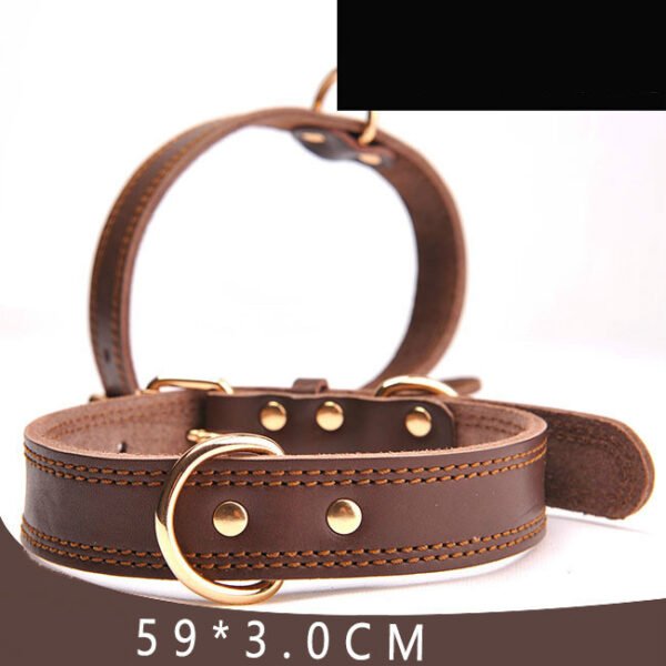 Pet supplies leather dog collar - Image 2