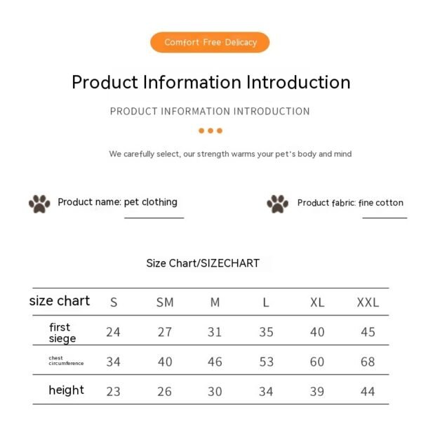 Warm Two Feet Apparel Dog Pet Cotton Vest - Image 10