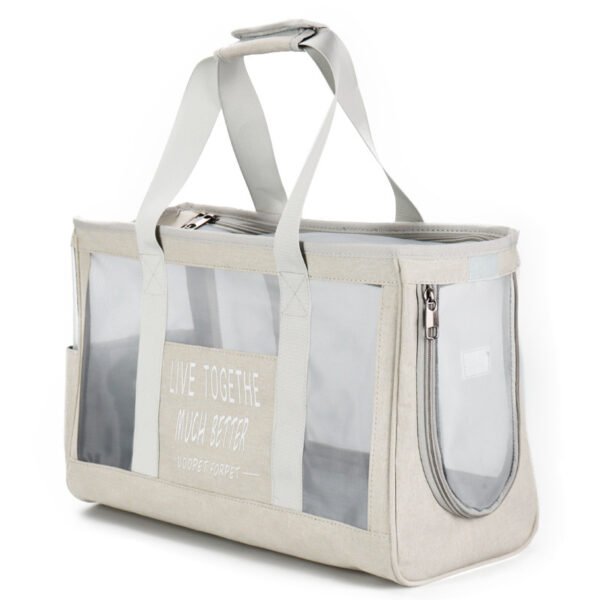 Winter Warm Cage Canvas Dog Backpack Cat Supplies Bag - Image 3