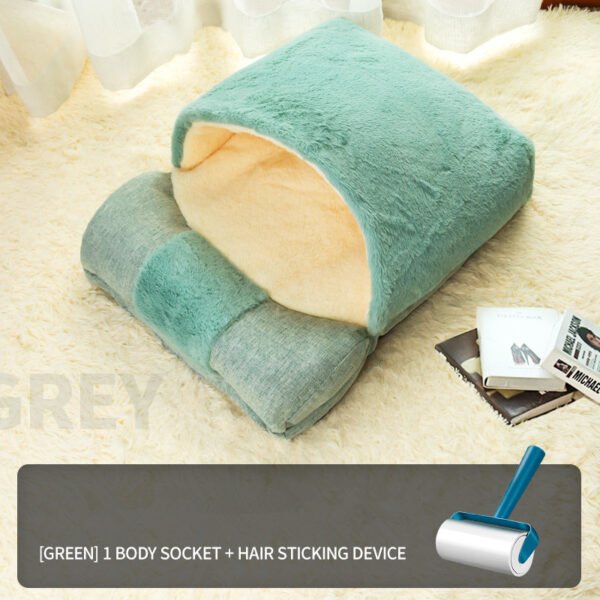 Cat Litter Four Seasons Universal Winter Warmth Semi-closed Kitten Net Red Pet Small Dog Cat Litter Bed House Supplies - Image 4