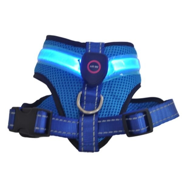 Pet Supplies LED Illuminated Dog Chest Strap Charging Mesh - Image 4