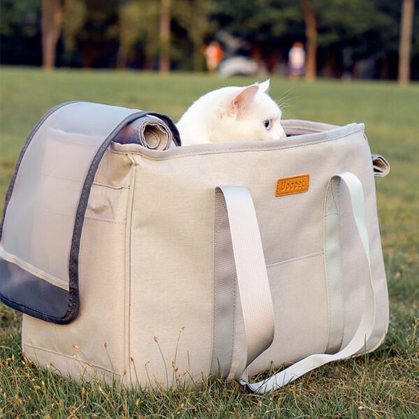 Winter Warm Cage Canvas Dog Backpack Cat Supplies Bag - Image 7