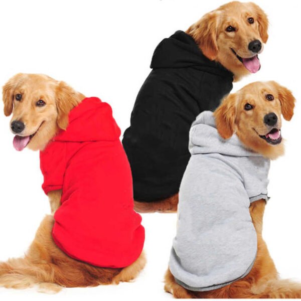 Solid Color Dog Clothes Pet Clothing Apparel Sweaters Dog Sweaters - Image 2