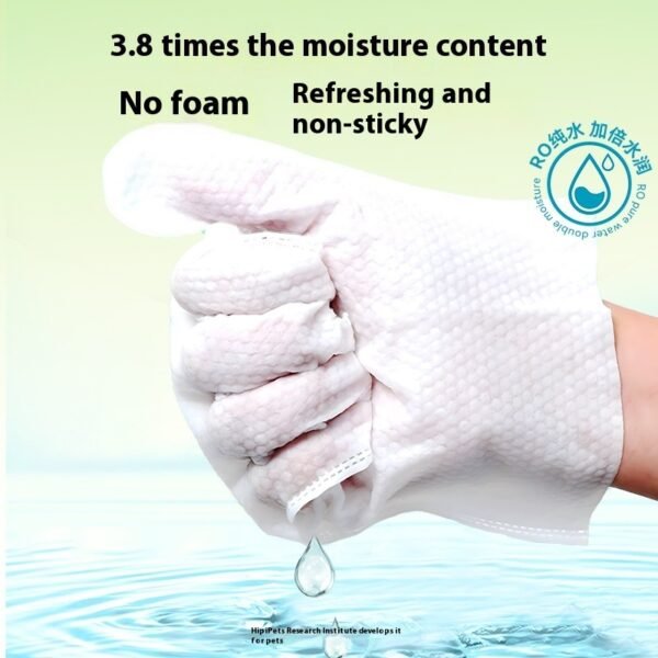 Pet Disposable Cleaning Gloves Wipes Supplies - Image 6