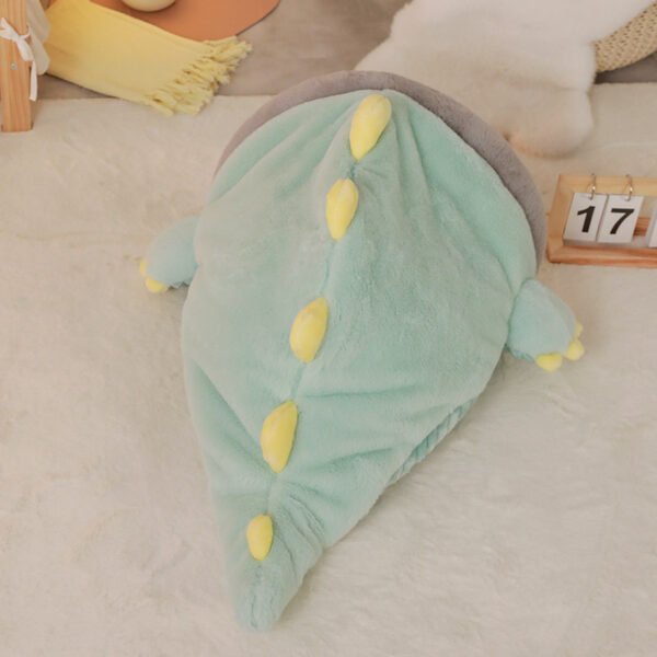 Warm Semi-enclosed Dinosaur Cat Bed Thickened Pet Supplies - Image 4