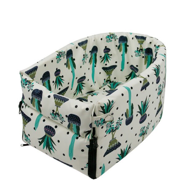 Dog Car Seat Pet Carrier Universal Armrest Box Nonslip Quilted Pet Car Carrier Bags For Small Dogs Outdoor Travel Pet Supplies - Image 9