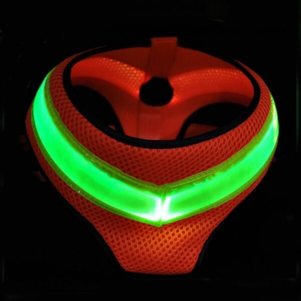 Pet Supplies LED Illuminated Dog Chest Strap Charging Mesh - Image 5