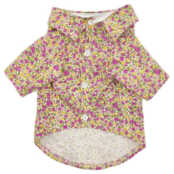 Plush Flower Shirt Teddy Schnauzer Pomeranian VIP Kitty Pet Fall Winter Apparel - Image 5