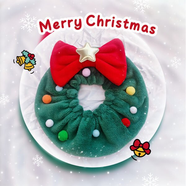 Christmas Pet Bow-knot Collar Friendly To Skin Xmas Pet Scarf WashableParty Pet Dog Neck Strap Scarf Photo Prop Pet Supplies - Image 4
