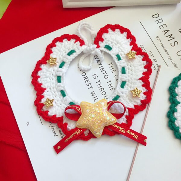 Wool Pet Collar Hand Woven Collar Christmas Pet Accessories - Image 8