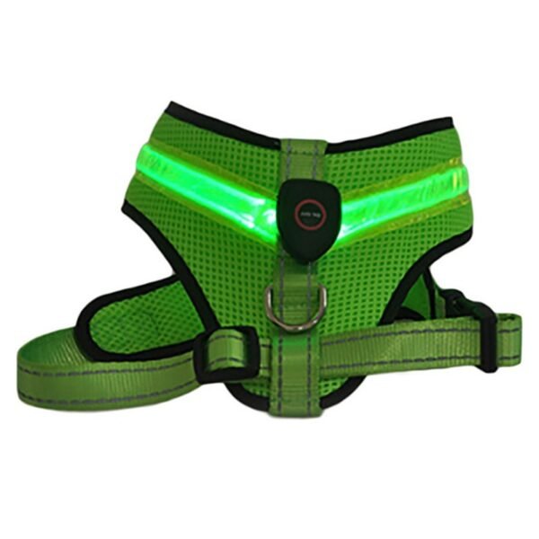 Pet Supplies LED Illuminated Dog Chest Strap Charging Mesh - Image 3