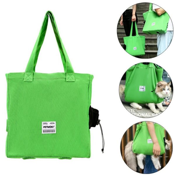 Large Capacity Pet Cat Bag Multifunctional Breathable Dog Canvas Carrier Bag Escape-proof Pet Shoulder Carrying Bag Pet Supplies - Image 3