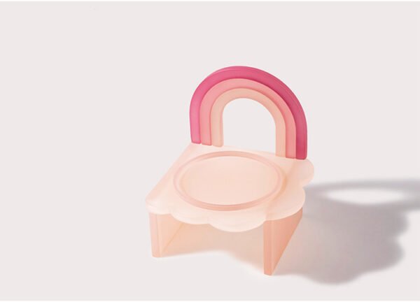 Rainbow Cat And Dog Bowl Rack Cute Pet Supplies - Image 4
