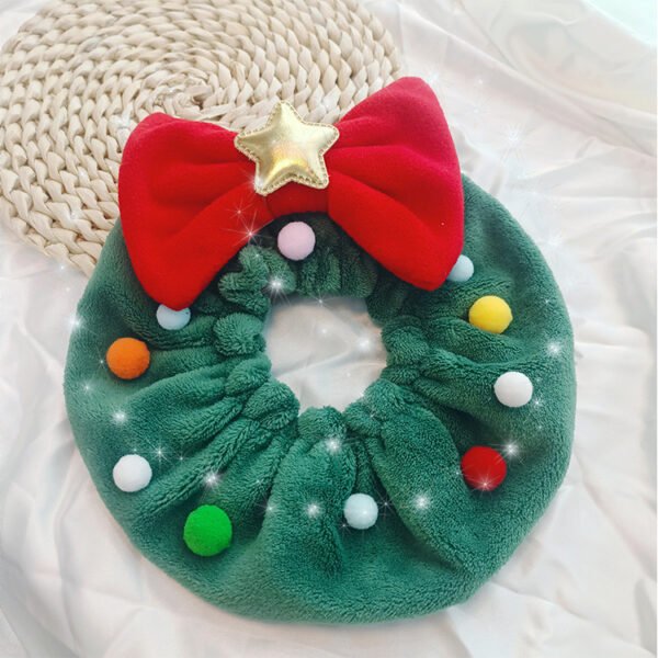 Christmas Pet Bow-knot Collar Friendly To Skin Xmas Pet Scarf WashableParty Pet Dog Neck Strap Scarf Photo Prop Pet Supplies - Image 6