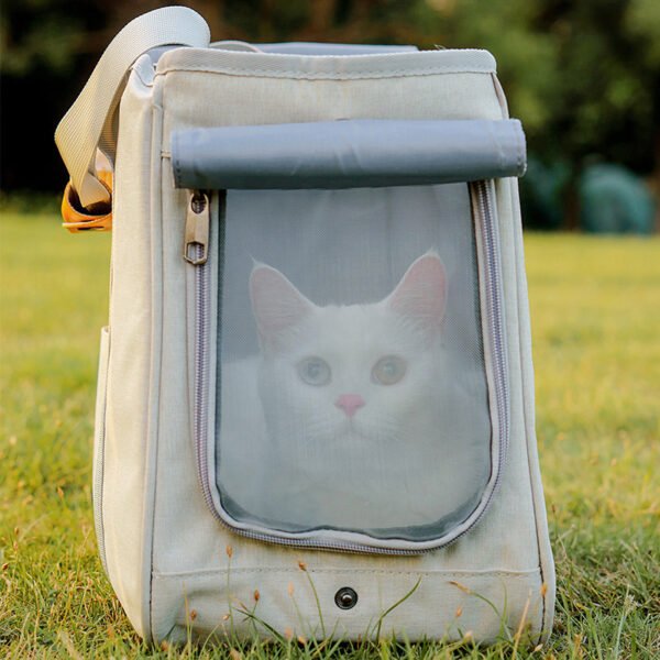 Winter Warm Cage Canvas Dog Backpack Cat Supplies Bag - Image 8